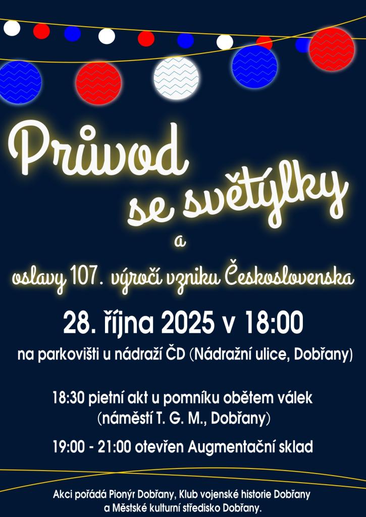 průvod se světýlky