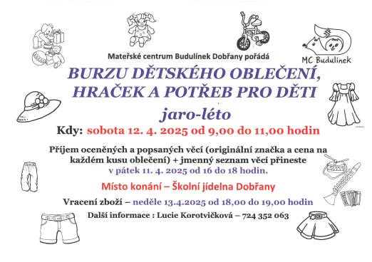 burza potřeb pro děti
