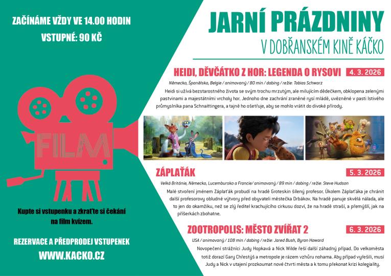 jarní prázdniny v kině