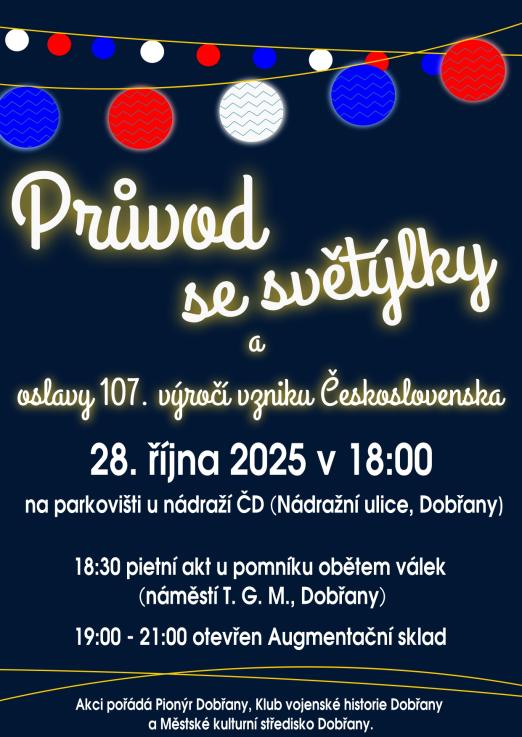 průvod se světýlky