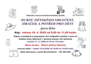 burza potřeb pro děti