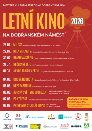 letní kino 2026 Dobřany